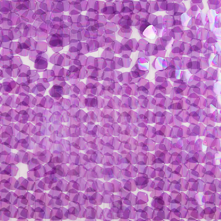 Tulle mauve à sequins en forme de larme, violet - Ribes y Casals