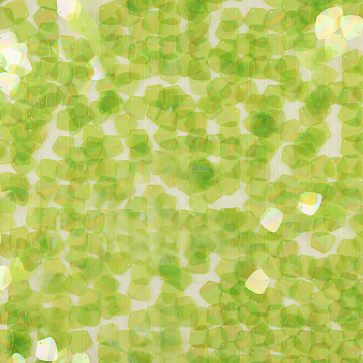Tulle vert lime à sequins en forme de larme - Ribes y Casals