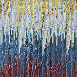 Tissu Paillettes Degradé Bleu - Ribes y Casals