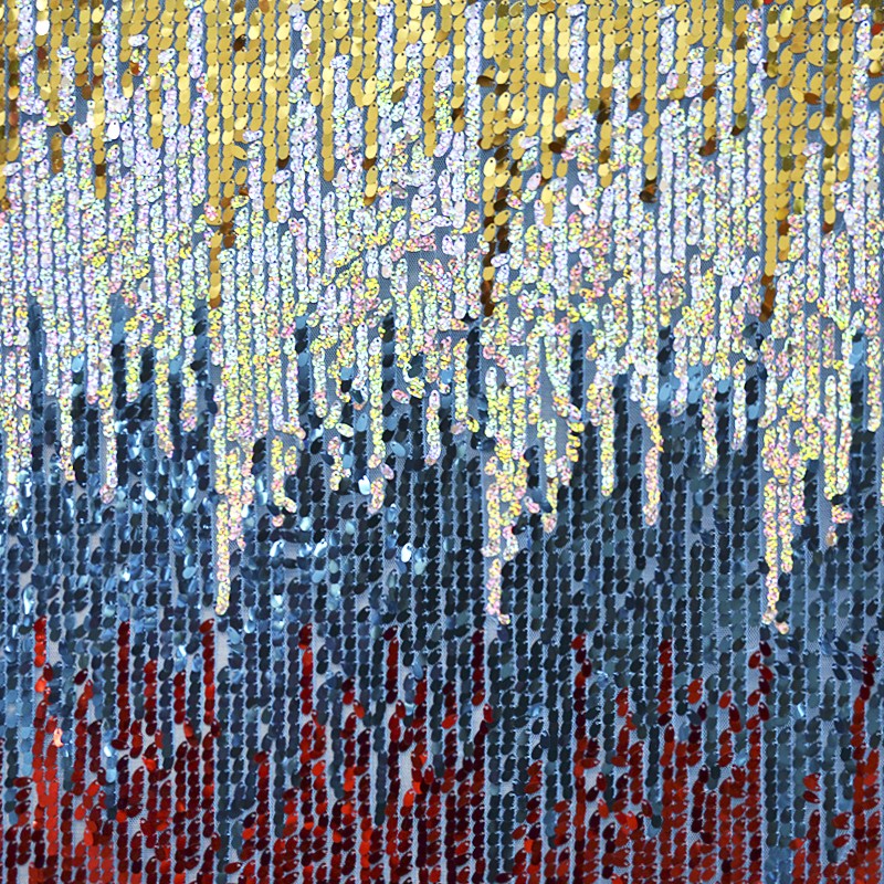 Tissu Paillettes Degradé Bleu - Ribes y Casals