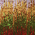Tissu Paillettes Degradé Rouge - Ribes y Casals