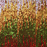 Tissu Paillettes Degradé Rouge - Ribes y Casals