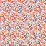 Tissu Liberty Feuilles Orange - Ribes y Casals