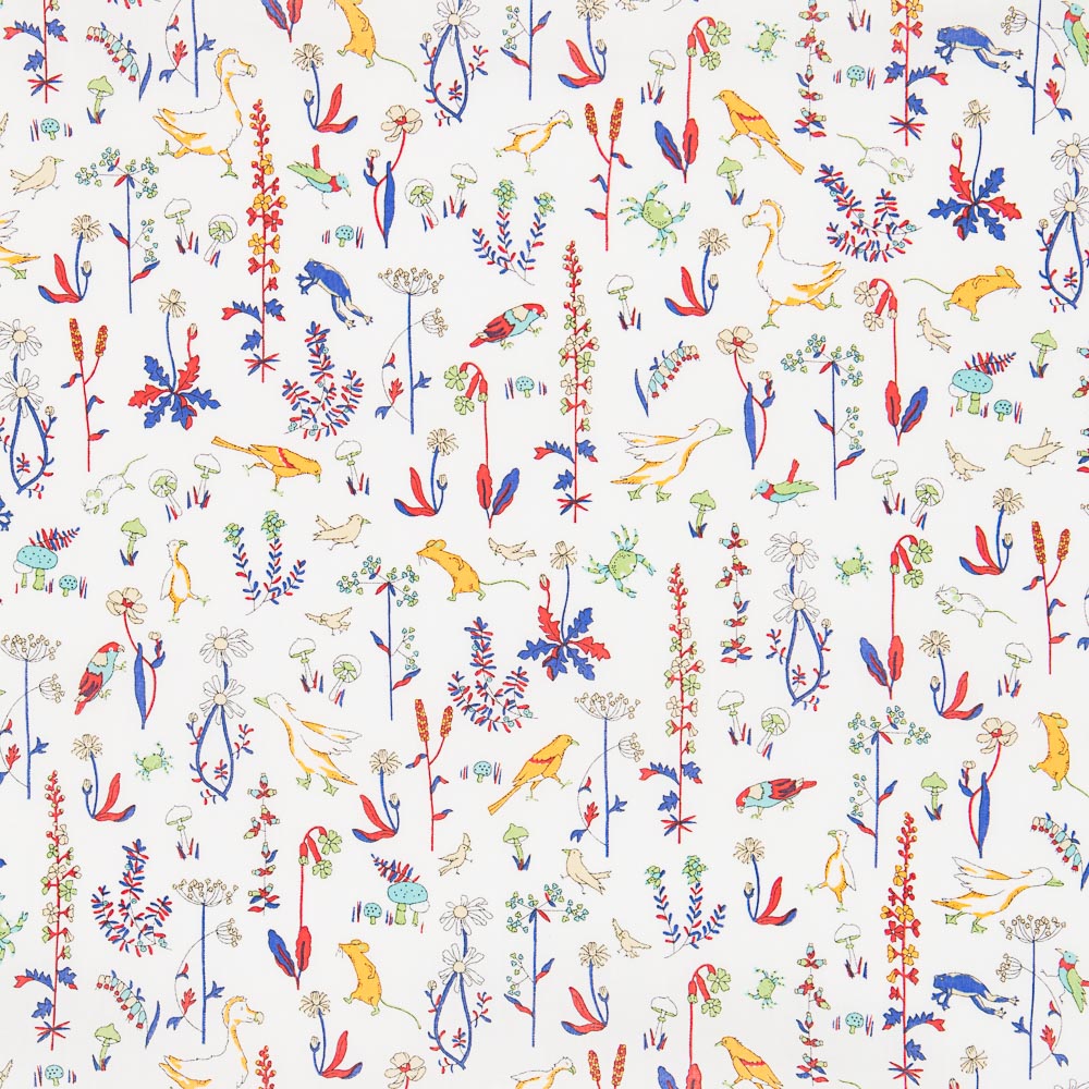 Tissu Liberty Ferme Blanc - Ribes y Casals