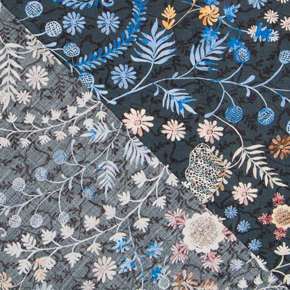 Tissu Liberty Forêt Bleu - Ribes y Casals