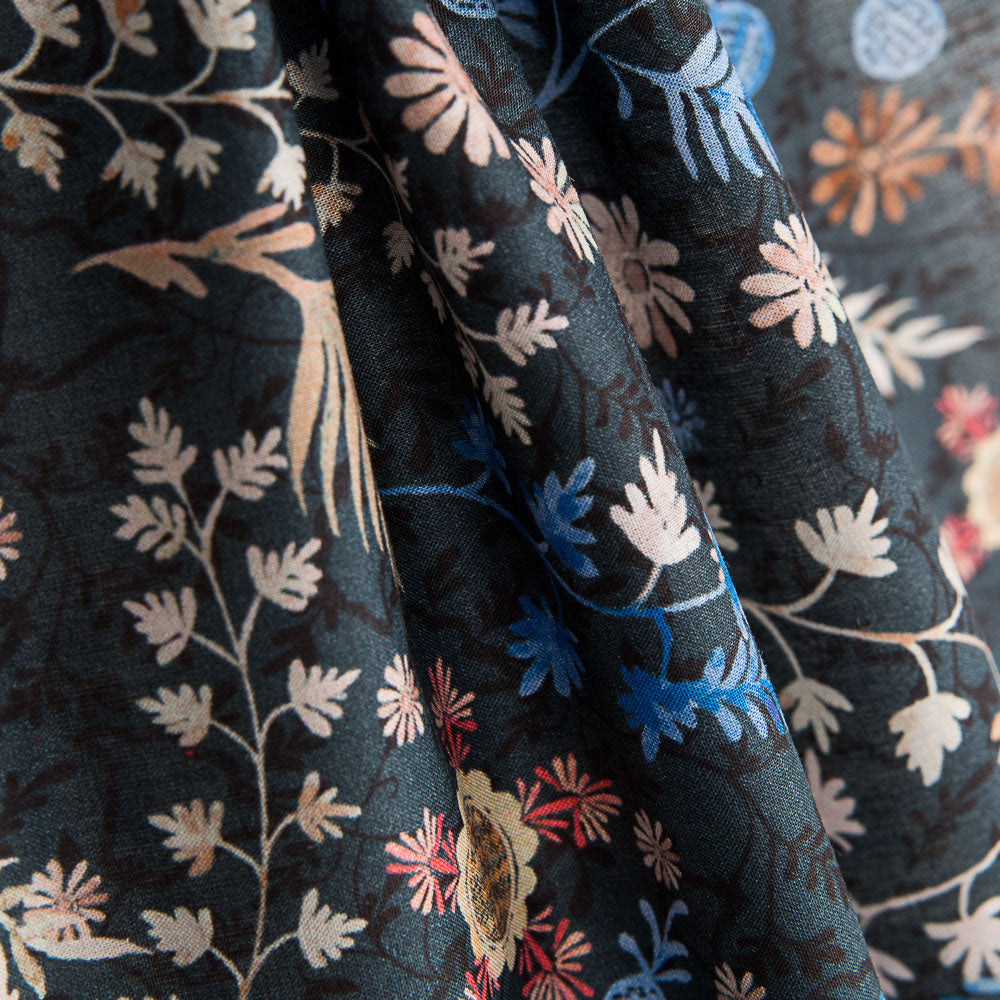 Tissu Liberty Forêt Bleu - Ribes y Casals