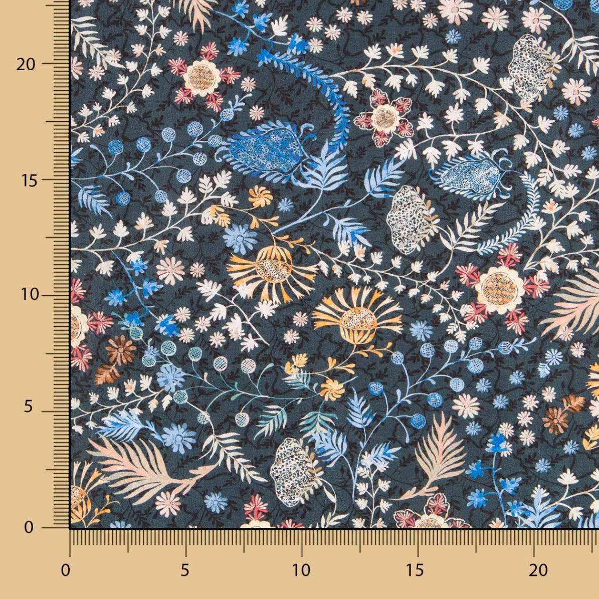 Tissu Liberty Forêt Bleu - Ribes y Casals