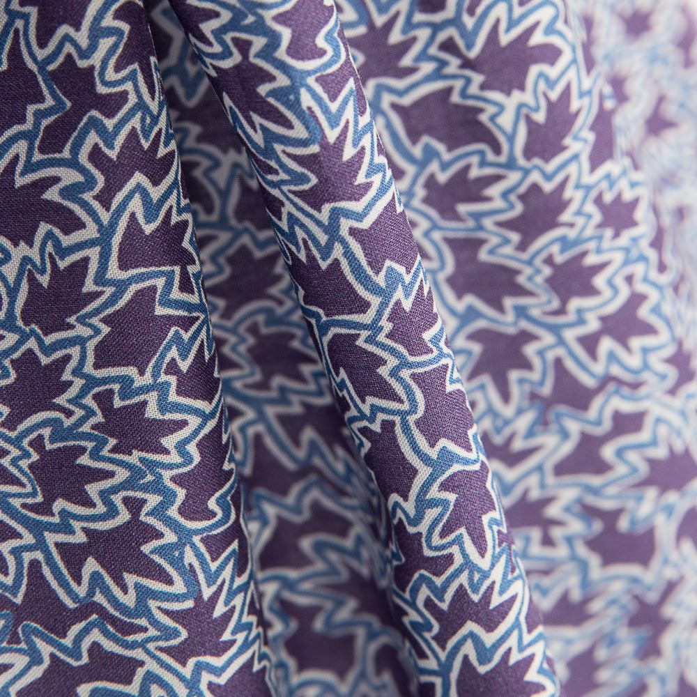 Tissu Liberty Feuilles Marine - Ribes y Casals