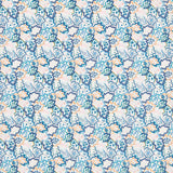 Tissu Liberty Feuilles Bleu - Ribes y Casals