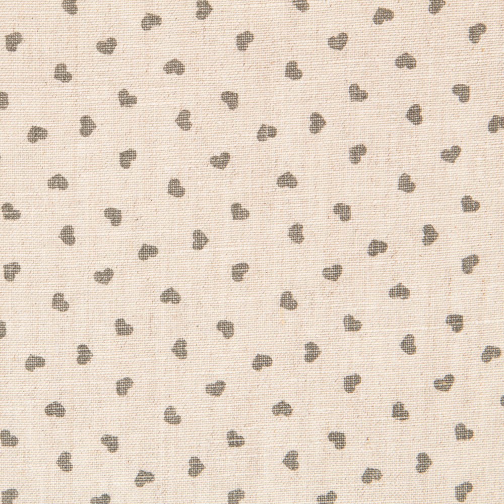 Lin Imprimé Coeurs Gris - Ribes y Casals