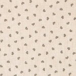 Lin Imprimé Coeurs Gris - Ribes y Casals