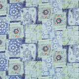 Lin Ethnique Turquoise Imprimé - Ribes y Casals