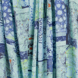 Lin Ethnique Turquoise Imprimé - Ribes y Casals