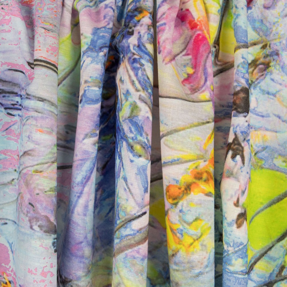 Lin Imprimé Fleurs Multicolore - Ribes y Casals