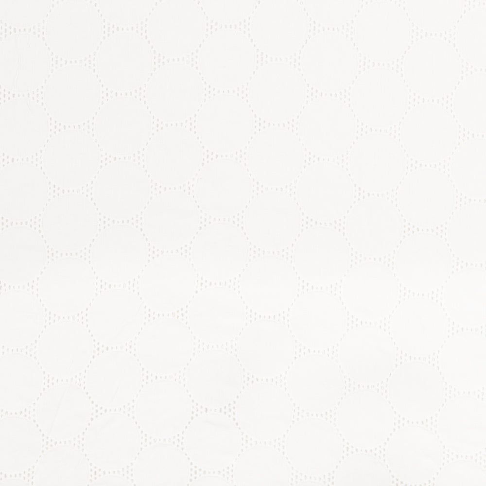 Lin Brodé Géométrique Blanc - Ribes y Casals