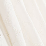 Lin Brodé Géométrique Blanc - Ribes y Casals