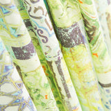 Lin Imprimé Vert Ethnique - Ribes y Casals