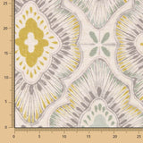 Linge de lit en lin épais imprimé floral moutarde - Ribes y Casals