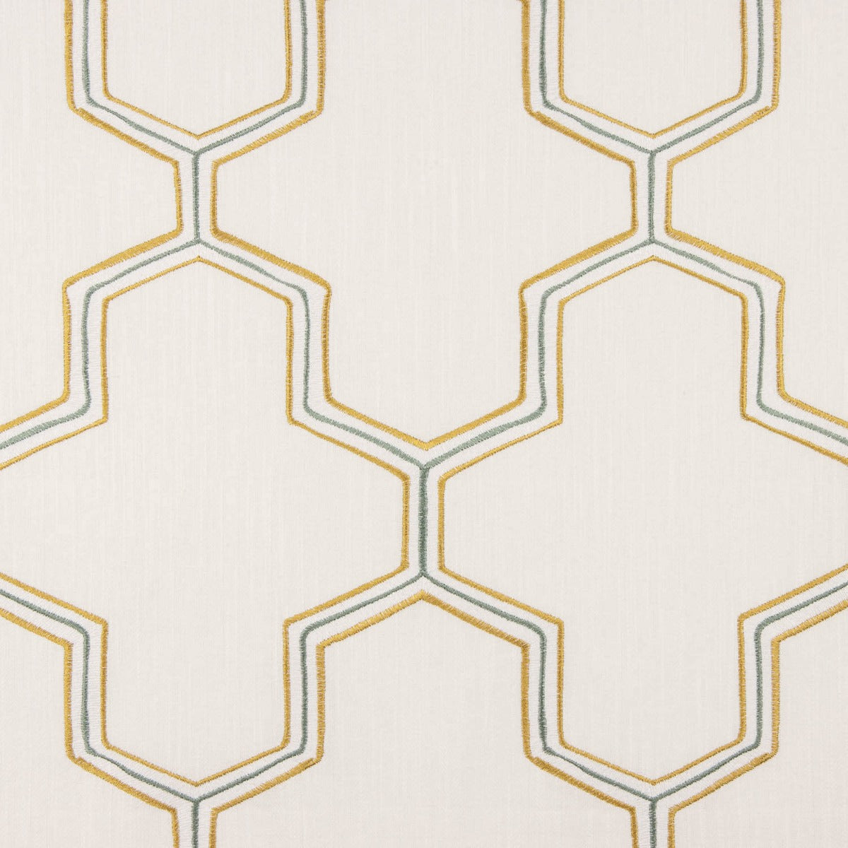 Lin rustique épais brodé Hexa - Ribes y Casals