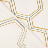 Lin rustique épais brodé Hexa - Ribes y Casals