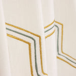 Lin rustique épais brodé Hexa - Ribes y Casals