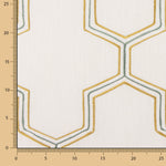 Lin rustique épais brodé Hexa - Ribes y Casals