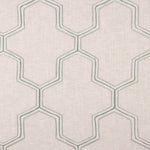 Lin rustique épais gris clair brodé Hexa - Ribes y Casals