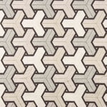 Lin rustique épais brodé Trigonometria - Ribes y Casals