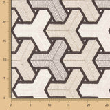 Lin rustique épais brodé Trigonometria - Ribes y Casals