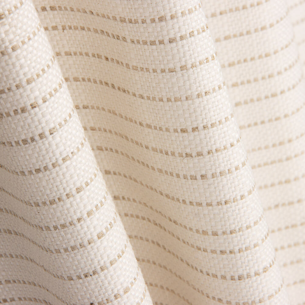 Rustic Linen Upholstery Tiny Two-tone Stripes - Ribes y Casals