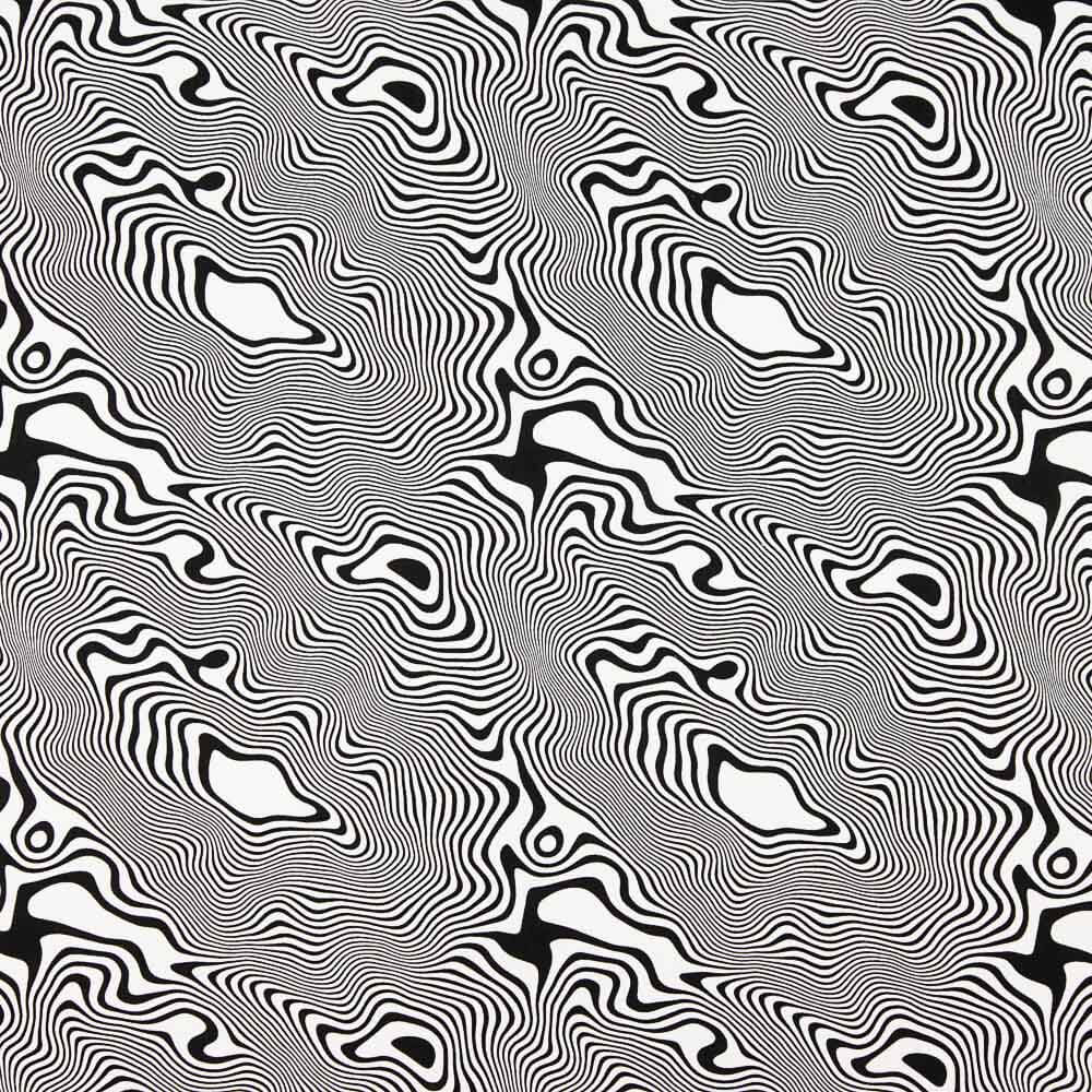 Lin Viscose Abstrait Blanc - Ribes y Casals