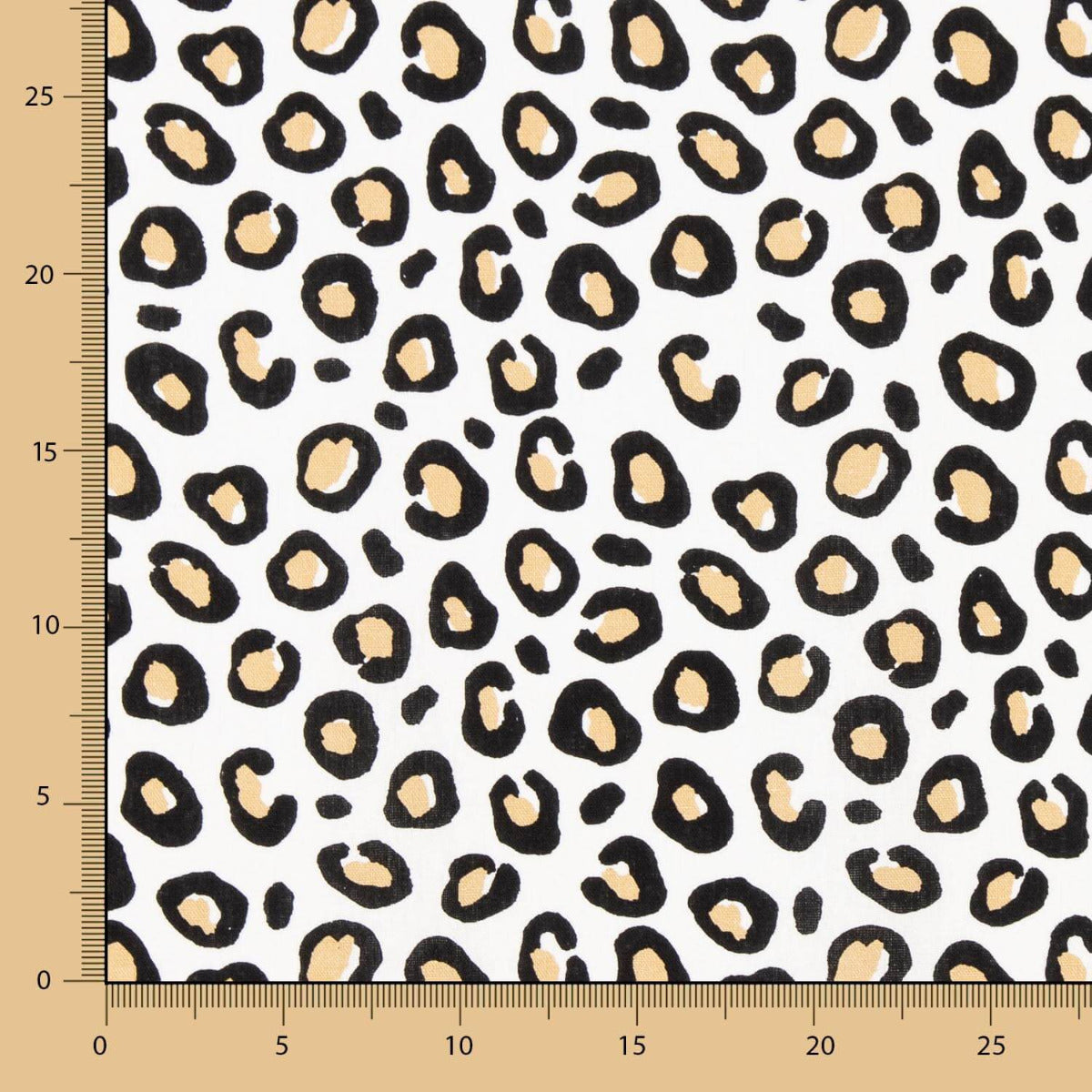 Lin Viscose Léopard Blanc - Ribes y Casals