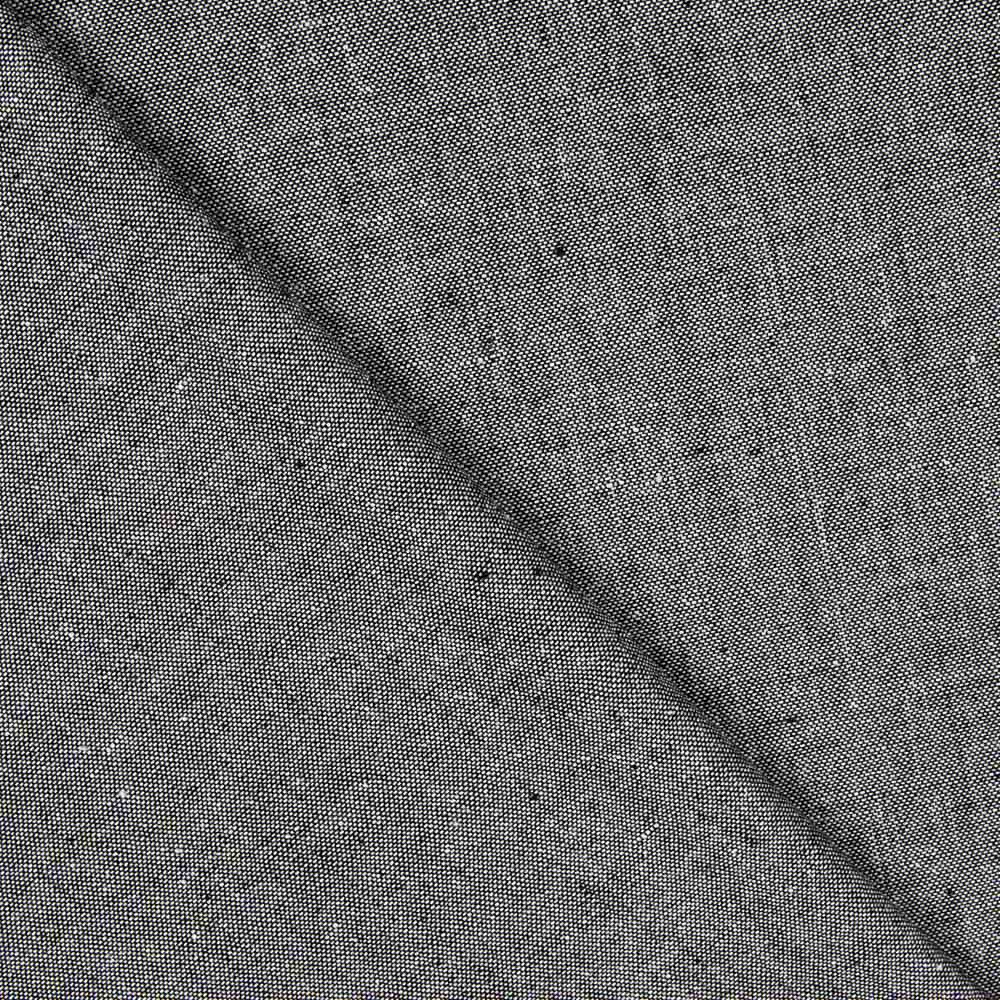 Lin Viscose Oxford Gris Moyen - Ribes y Casals