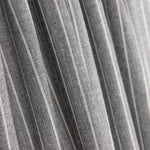 Retal Lino Viscosa Oxford Rayado Gris Claro 90x140 cm - Ribes y Casals