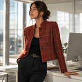 Tweed de laine Sienne Terracotta - Ribes y Casals