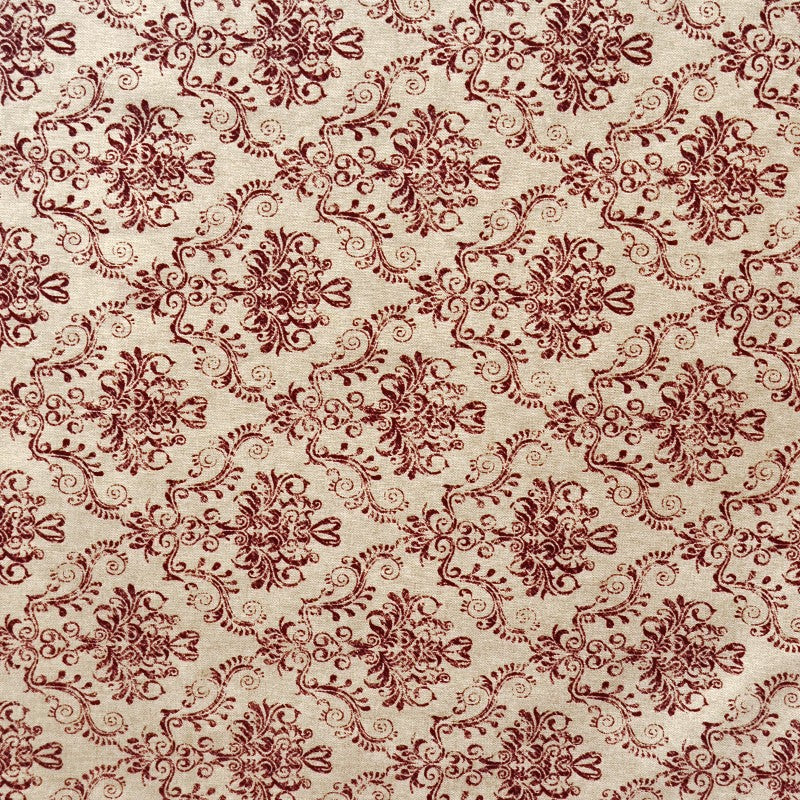 Toile Imprimée Barroque Grenat - Ribes y Casals