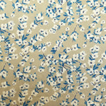 Toile Imprimé Fleur Aigue Marine - Ribes y Casals