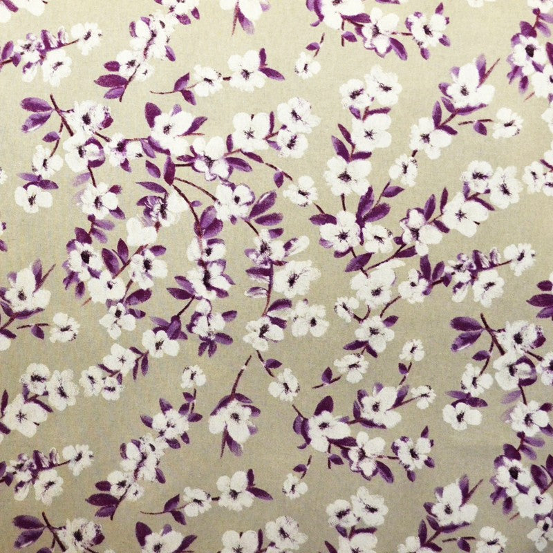 Toile Imprimé Fleur Violet - Ribes y Casals