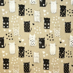 Toile Imprimé Chatons Blanc Noir - Ribes y Casals