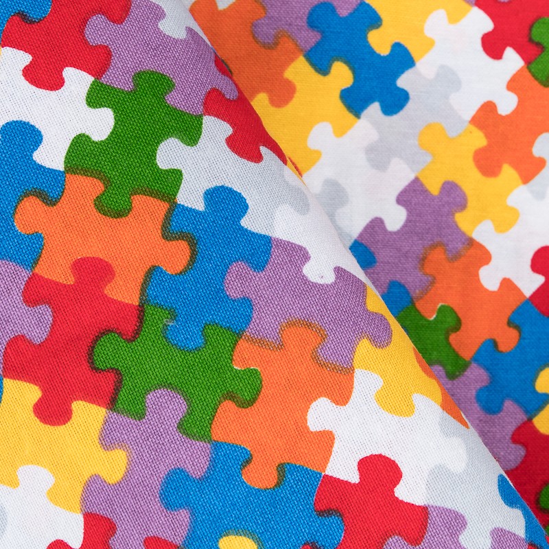 Toile Imprimée Puzzle Multicolor - Ribes y Casals