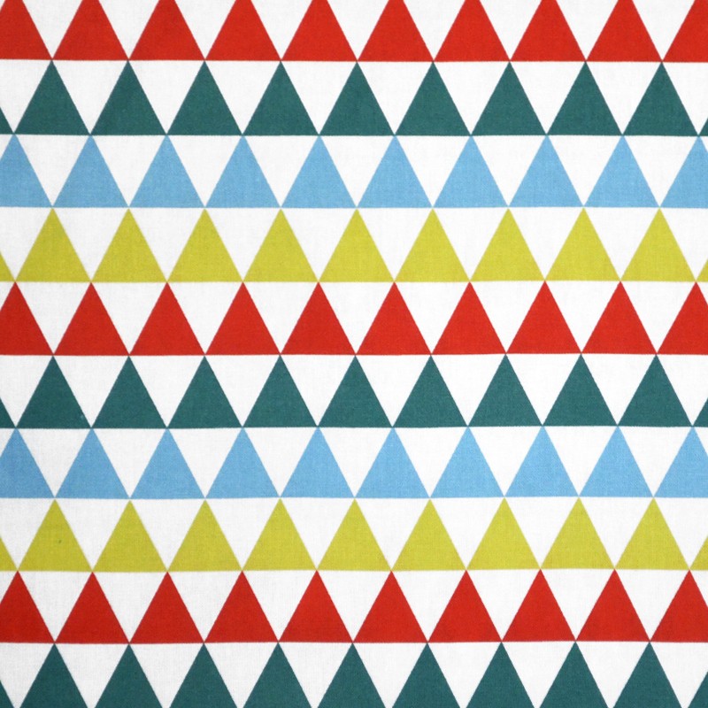 Toile Imprimé Triangles Multicolor - Ribes y Casals