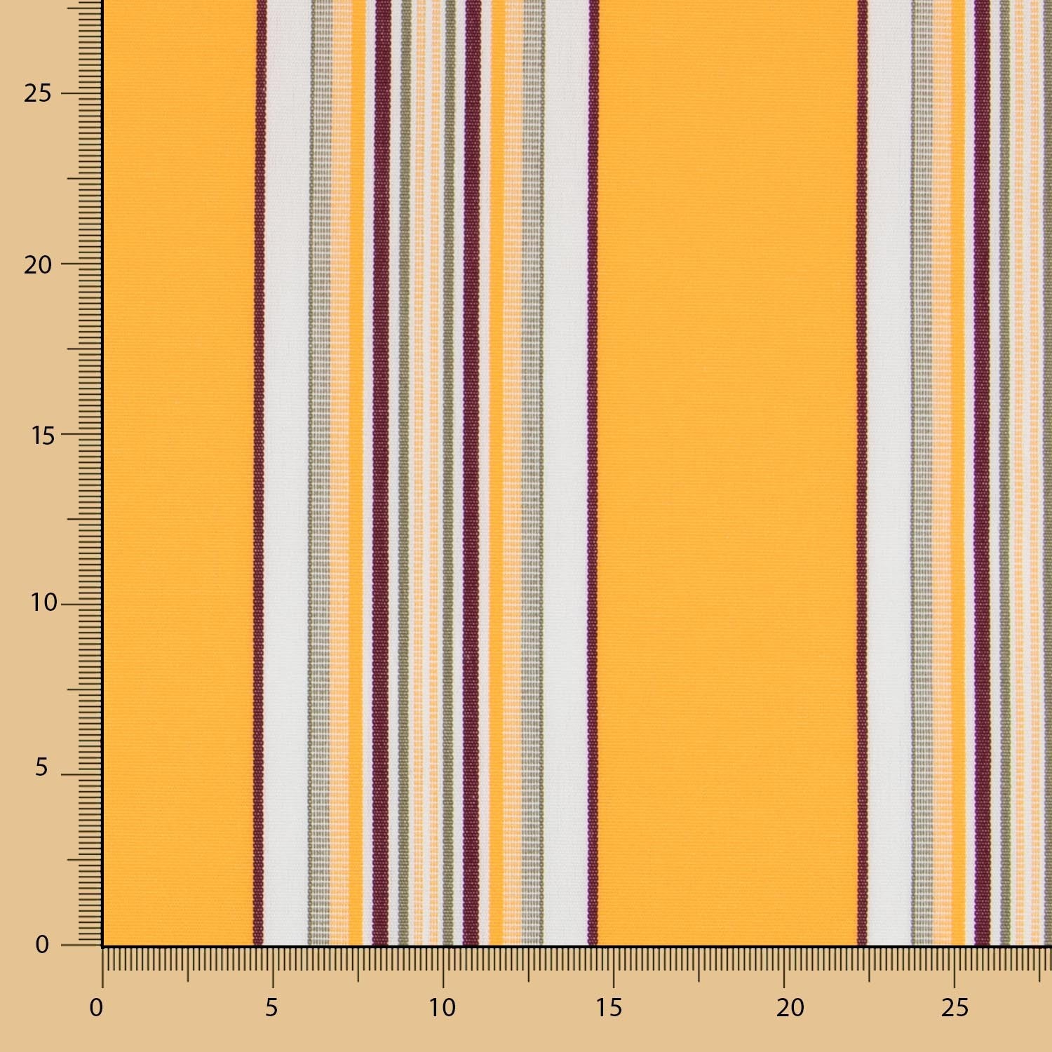 Toile Extérieure Rayures Jaune - Ribes y Casals