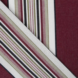 Toile Extérieure Rayures Grenat - Ribes y Casals