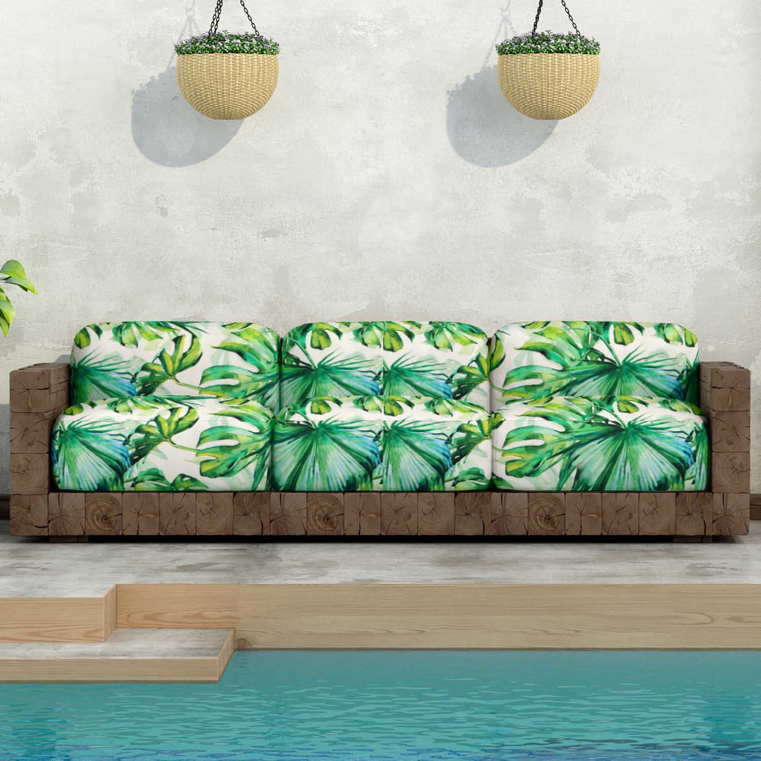 Toile Extérieure Tropicale Écru - Ribes y Casals