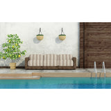 Toile Extérieure Tricolore Marron - Ribes y Casals