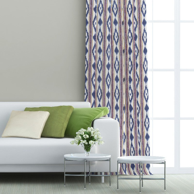 Toile Majorquine Rouge Bleu - Ribes y Casals