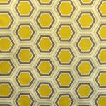 Toile Tissée Hexagones Jaune - Ribes y Casals