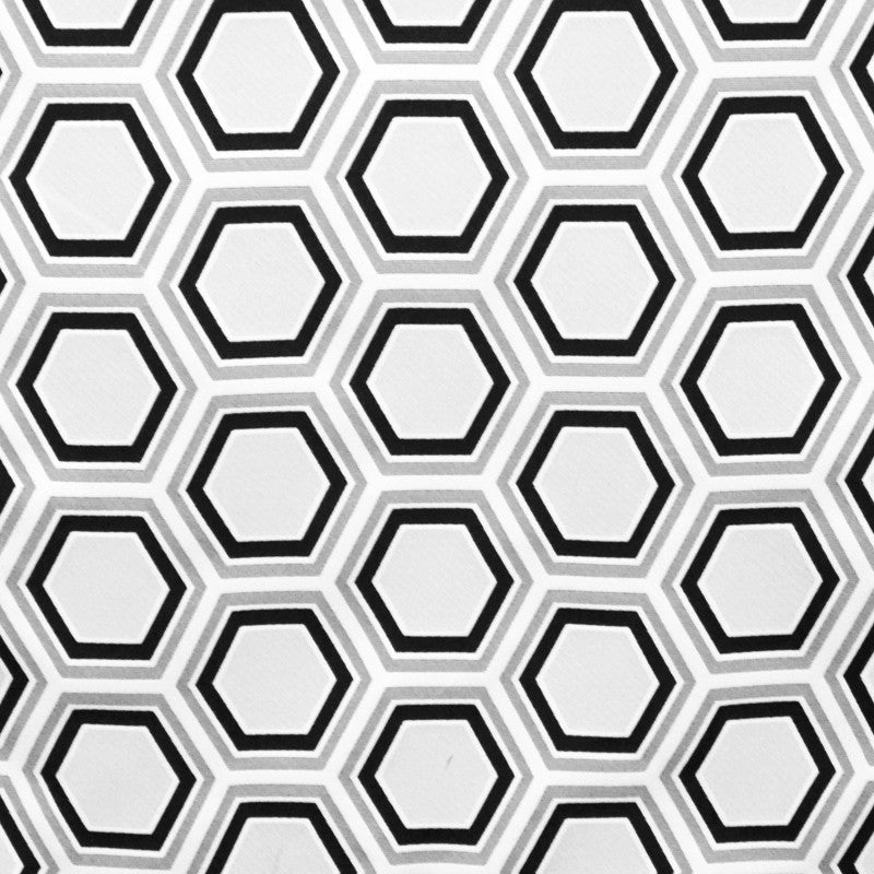 Toile Tissée Hexagones Noir - Ribes y Casals