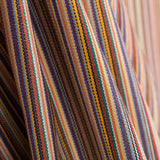 Toile Extérieur Teflon Rayé Mini Marron - Ribes y Casals