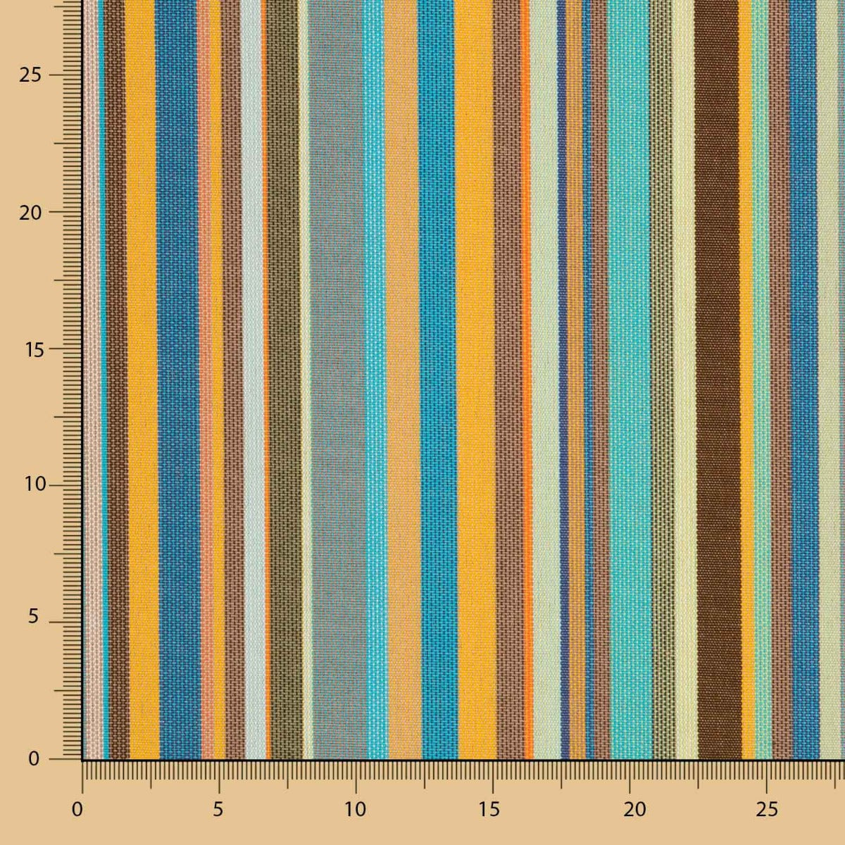 Retal Lona Exterior Teflón Rayas Verde 60x320 cm - Ribes y Casals